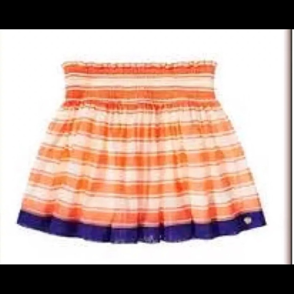 JUICY COUTURE GIRLS STRIPED MESH SKIRT Sz 12